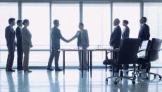 Businesspeople shaking hands