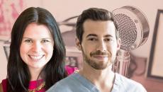 Podcast guests Jenn Fried and Dr. Justin Barad